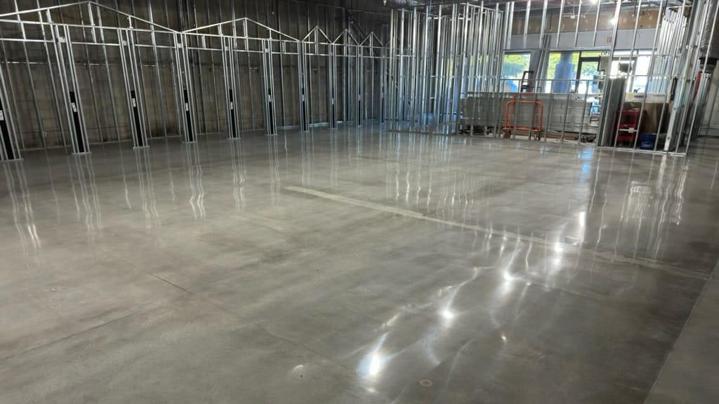 Hound Town Dog Daycare Polished Concrete Floor